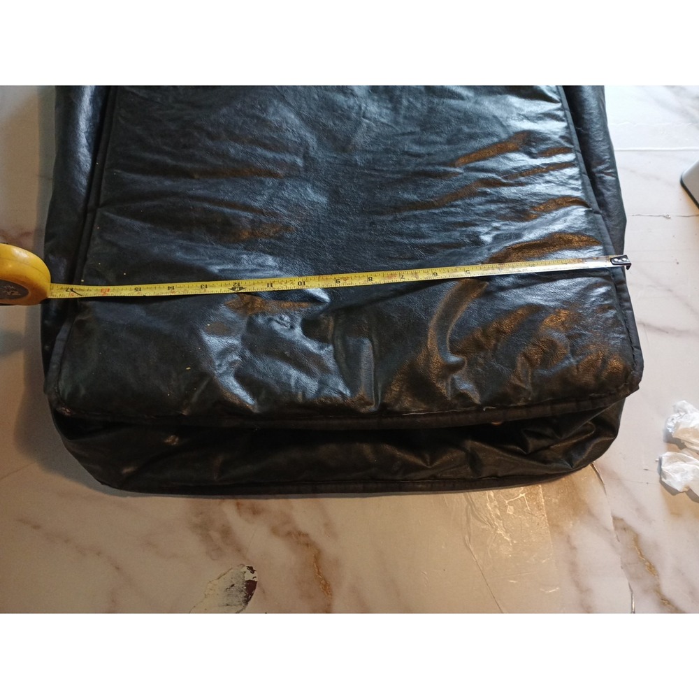 Saw Textiles Black Carrying Bag Faux Leather - Picture 11 of 12
